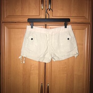 Beige Mini Shorts